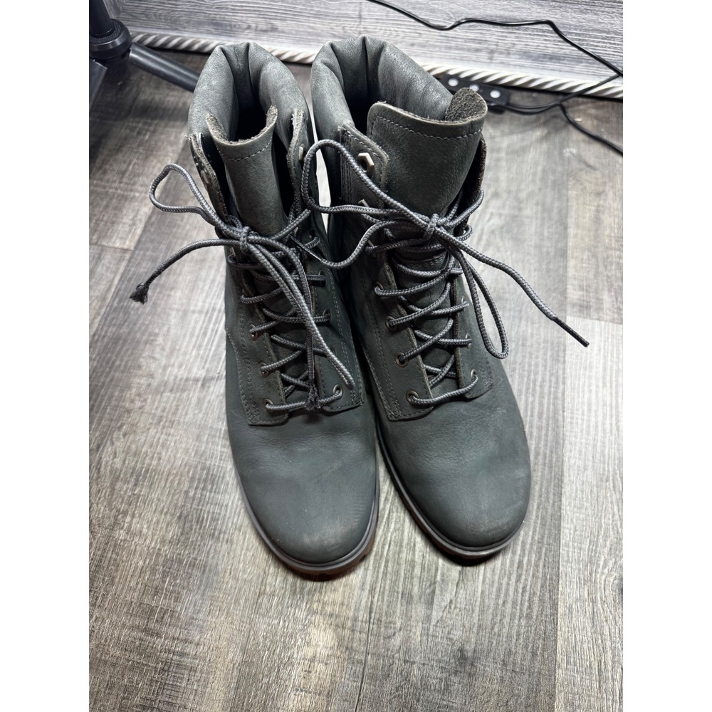 Timberland Courmayeur Valley 6-Inch Waterproof Boots Grey Nubuck A2DVK Womens 7 - Picture 2 of 7